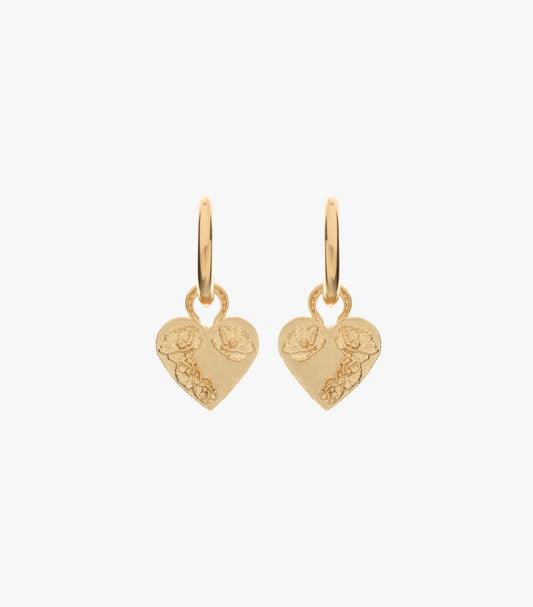 Pretty Pure Gold Earrings
