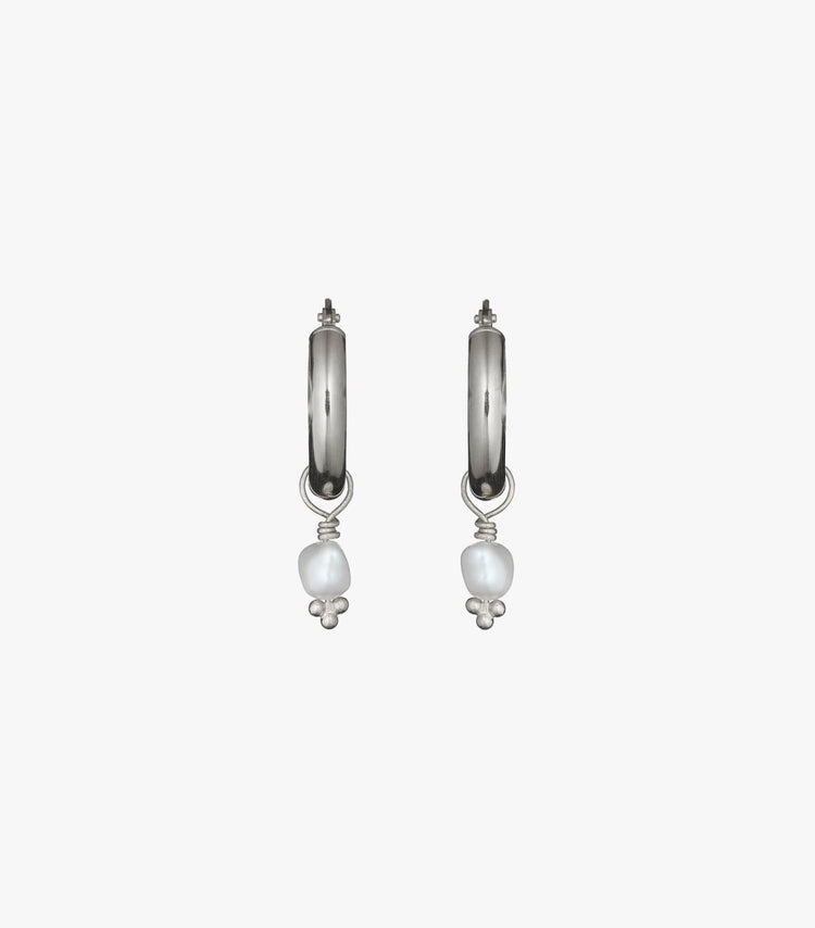 Créoles d'oreilles en argent sterling