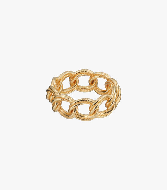 Amethyst Stone Gold Finish Ring