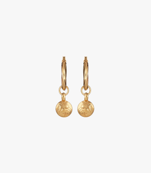 Minimalistic Gold-Finish Earrings