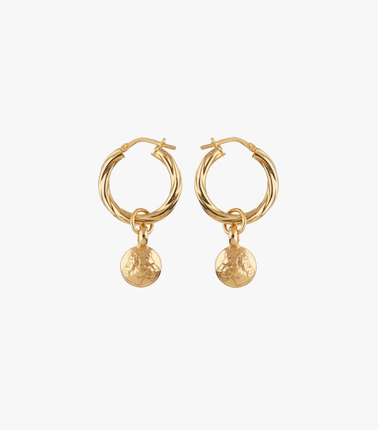Minimalistic Gold-Finish Earrings