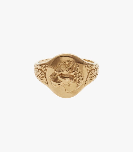 Sterling Gold Pearl Ring